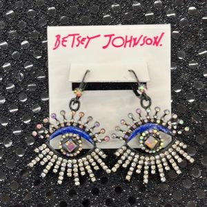 Flash sale Betsey Johnson evil eye earrings